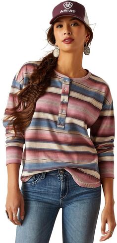 Ariat Women's Terry Henley Sweatshirt in Saudi Arabia