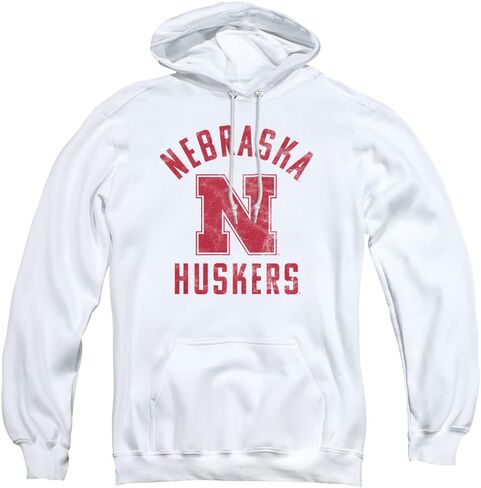 University of Nebraska Official Cornhuskers Logo Unisex Adult Pull-Over Hoodie in Saudi Arabia