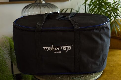 مجموعة طبلة طبلة من مهراجا ميوزيكالز، احترافية، بيان نحاسي 3.5 كجم - نحت مصمم، شيشام طبلة ديان، حقيبة مبطنة، مطرقة، وسائد، غطاء، آلة الطبلة الموسيقية (PDI-CJH) in Kuwait