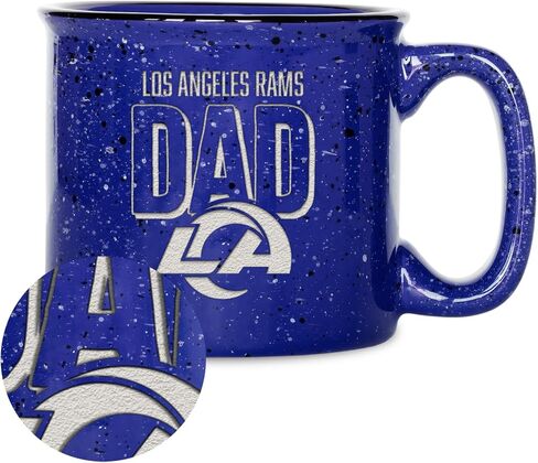 Rico Industries NFL Football Dad 12oz Laser Engraved Campfire Mug in Saudi Arabia