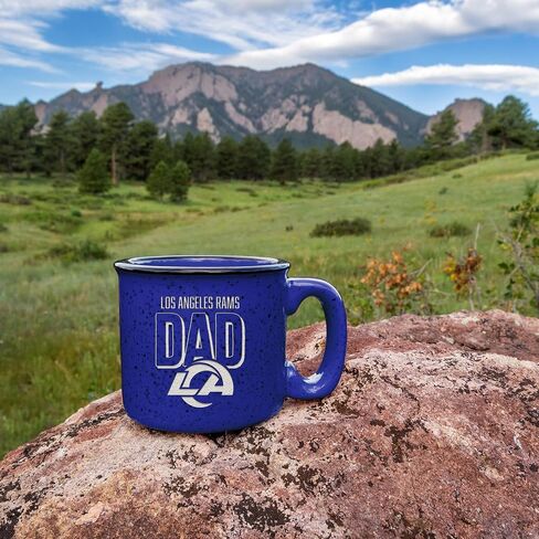 Rico Industries NFL Football Dad 12oz Laser Engraved Campfire Mug in Saudi Arabia