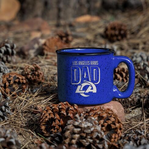 Rico Industries NFL Football Dad 12oz Laser Engraved Campfire Mug in Saudi Arabia