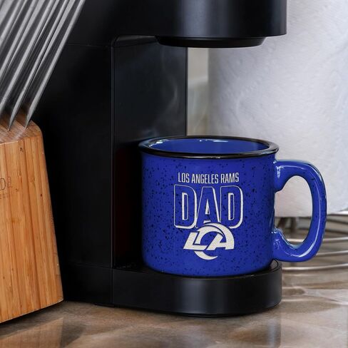 Rico Industries NFL Football Dad 12oz Laser Engraved Campfire Mug in Saudi Arabia
