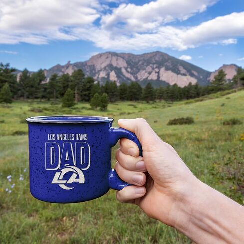Rico Industries NFL Football Dad 12oz Laser Engraved Campfire Mug in Saudi Arabia