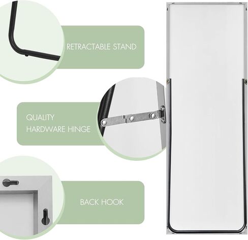 Natsukage 64"x21" Full Length Mirror Full Body Mirror Wall Mirror Full Length Standing Mirror Large Floor Mirror Standing Hanging or Leaning Against Wall Aluminum Alloy Frame(Silver) in Saudi Arabia