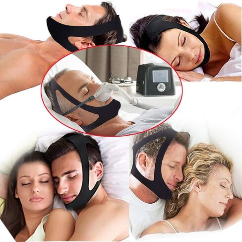 حزام الذقن CPAP لا يسبب الحكة ولا رائحة ولا بقع، للحجم الصغير إلى المتوسط، لوازم CPAP للبشرة الحساسة، حزام الذقن غير الجراحي المضاد للشخير بدون تهيج، حزام منع التنفس بالفم المفتوح in Saudi Arabia