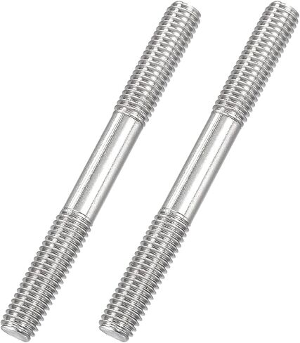 مسمار ملولب ذو نهاية مزدوجة M8x80mm، مسمار لولبي مزدوج من الفولاذ المقاوم للصدأ 304، 8 قطع in Saudi Arabia
