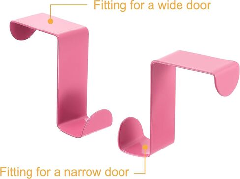 uxcell Over The Door Hooks,8pcs - Stainless Steel Door Hangers Hooks, S-Shaped Double Hooks for Hanging Clothes, Hats, Towels (Black) in Saudi Arabia