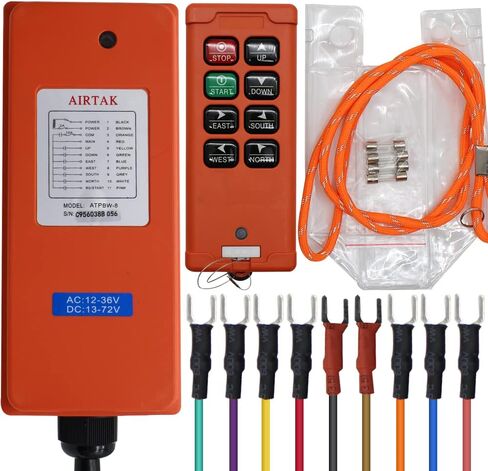 4 Button Hoist Crane Industrial Wireless Radio Remote Control Transmitter and Receiver for AC12-24V DC13-72V IP66 in Kuwait