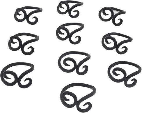 Napkin Rings Set of 6, Iron Knotted Napkin Rings, Tabletop Decor, Vintage Napkin Ring, Serviette Rings for Thanksgiving Napkins, Party Decoration, Dinning Table, Family Gatherings in Saudi Arabia
