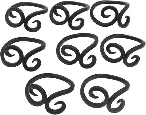 Napkin Rings Set of 6, Iron Knotted Napkin Rings, Tabletop Decor, Vintage Napkin Ring, Serviette Rings for Thanksgiving Napkins, Party Decoration, Dinning Table, Family Gatherings in Saudi Arabia