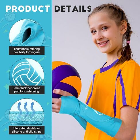 Shappy 2 Pcs Volleyball Arm Sleeves Forearm Sleeves Volleyball Arm Pads for Boys Girls Teen Youth Wrist Guard in Saudi Arabia
