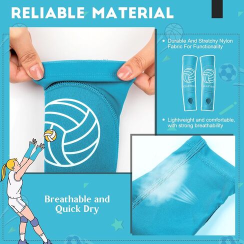 Shappy 2 Pcs Volleyball Arm Sleeves Forearm Sleeves Volleyball Arm Pads for Boys Girls Teen Youth Wrist Guard in Saudi Arabia