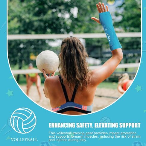 Shappy 2 Pcs Volleyball Arm Sleeves Forearm Sleeves Volleyball Arm Pads for Boys Girls Teen Youth Wrist Guard in Saudi Arabia
