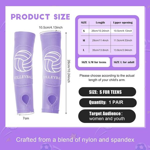Shappy 2 Pcs Volleyball Arm Sleeves Forearm Sleeves Volleyball Arm Pads for Boys Girls Teen Youth Wrist Guard in Saudi Arabia