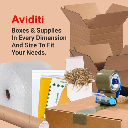 Aviditi Bubble Wrap Roll 1/2" x 24" x 50' Long (100 Sq Ft) Cushioning Wrap for Packing, Moving, Mailing & Shipping Supplies, Large Perforated Bubble Sheets Packaging Material for Fragile Items in Saudi Arabia
