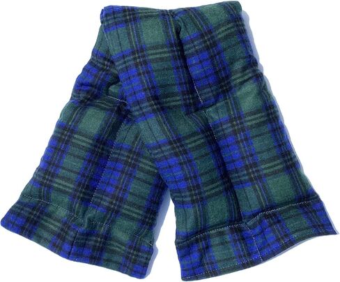 Microwavable Heating Pad, Cozy Plaid Flannel, Natural Rice Filling, Handcrafted (Red and Black Plaid) in Saudi Arabia
