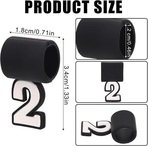 Baseball Number Pendant, Silicone Number 0-9 Pendant for Sports Fan Baseball Necklace Silicone Number Pendant Recommended for Three Braided Rope Tornado Necklace in Saudi Arabia