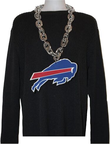 Aminco NFL Buffalo Bills Team Fan Chain, Silver in Saudi Arabia