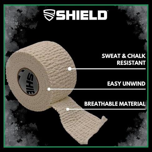 SHIELD | Weightlifting Tape - Made in USA, Hook Grip, Cross-Training, WOD Grip Tape 3-Pack– Durable, Non-Slip, Comfortable Stretchy Athletic Tape – Thumb, Wrist, Finger Protection (Pink) in Saudi Arabia