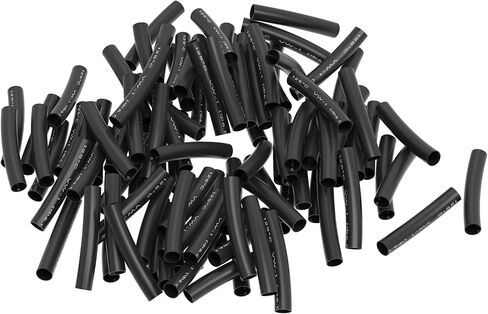 Heat Shrink Tubing 50mm(1.97 in) Dia 1M(3.28 ft) Long 2:1 Ratio Wire Connectors Kit Wrap Tube Can Be Used for Batch Shrinkage Treatment Waterproof Loom Gun Electrical Tape Polyolefin Black in Saudi Arabia