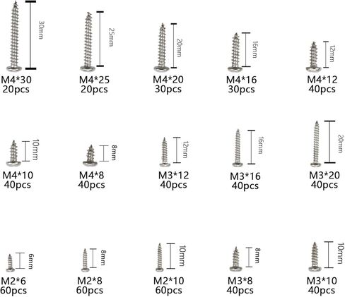 666 قطعة M2، M3، M4، M5، M6، M8 الفولاذ المقاوم للصدأ ألين رئيس المقبس عرافة مجموعة المسمار مع 6 الشدات عرافة in Kuwait