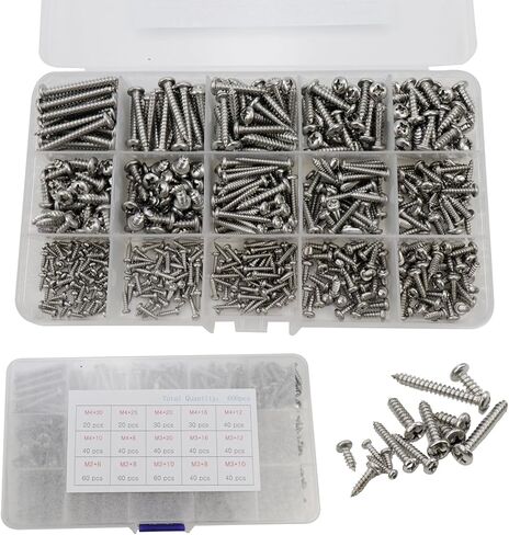 666 قطعة M2، M3، M4، M5، M6، M8 الفولاذ المقاوم للصدأ ألين رئيس المقبس عرافة مجموعة المسمار مع 6 الشدات عرافة in Kuwait