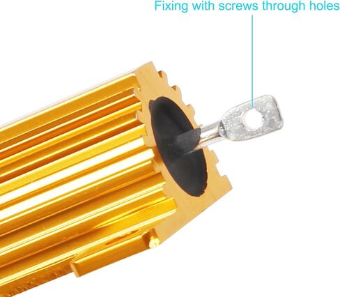 10 قطعة المقاوم 50 واط 25 أوم الألومنيوم حالة Wirewound برغي الحنفية الهيكل شنت تحميل المقاومات محولات in Saudi Arabia