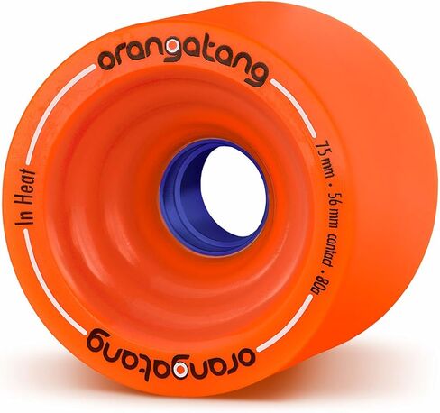 Orangatang in Heat 75 mm Downhill Longboard Skateboard Cruising Wheels (Set of 4) in Saudi Arabia