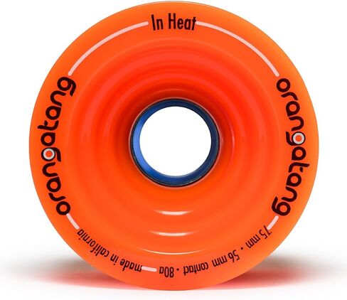 Orangatang in Heat 75 mm Downhill Longboard Skateboard Cruising Wheels (Set of 4) in Saudi Arabia