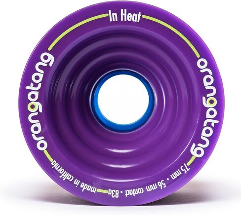 Orangatang in Heat 75 mm Downhill Longboard Skateboard Cruising Wheels (Set of 4) in Saudi Arabia