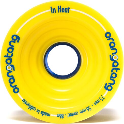 Orangatang in Heat 75 mm Downhill Longboard Skateboard Cruising Wheels (Set of 4) in Saudi Arabia