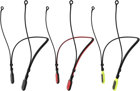 HALLEAST 3 Pack Earplugs Cord, Anti-Lost Earplug Lanyard Neckband, Safety Connector Strap, Black in Saudi Arabia