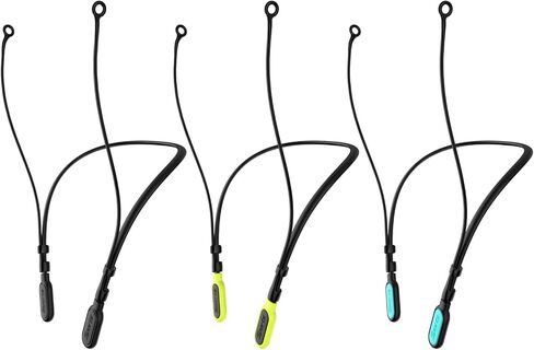 HALLEAST 3 Pack Earplugs Cord, Anti-Lost Earplug Lanyard Neckband, Safety Connector Strap, Black in Saudi Arabia