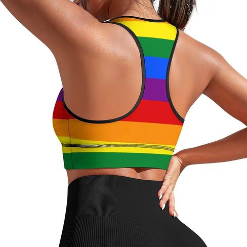 Sports Bras for Women Funny Yoga Crop Tank Tops for Exercise Athletic Workout Running Cycling Gym S-2XL in Saudi Arabia