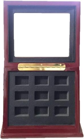 Sports Championship Rings Wooden Display case Shadow Box without Rings (6 Slots) in Saudi Arabia