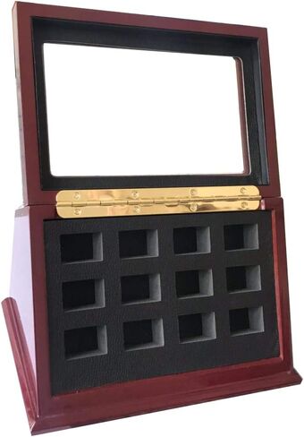 Sports Championship Rings Wooden Display case Shadow Box without Rings (6 Slots) in Saudi Arabia