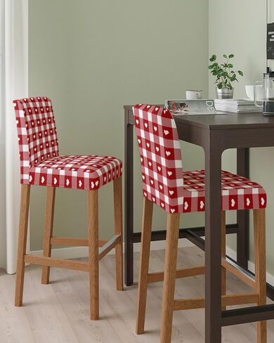 Pure Dark Purple Bar Stool Covers - Stretch Dining Chair Covers Set of 2, Simple Solid Color Bar Chair Covers Removable Counter Stool Pub Chair Slipcovers Protectors for Kitchen/Cafe in Saudi Arabia