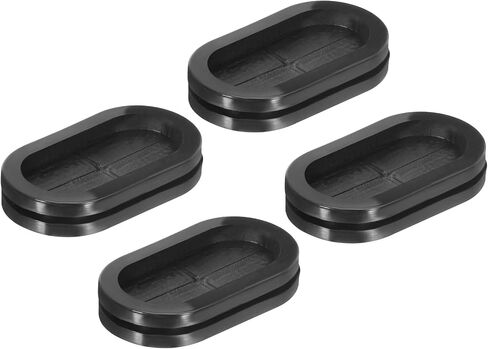 MECCANIXITY Rubber Grommet Mount Size 35 x 20 mm Oval Double-Sided for Wire Seal Protection 4pcs in Saudi Arabia