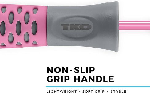 حبل القفز TKO Tonal قابل للتعديل بطول 9 أقدام مع مقابض مضادة للانزلاق | حبل القفز خفيف الوزن للملاكمة وتمارين القلب وتمارين اللياقة البدنية العامة in Kuwait