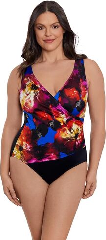 Longitude Women's Swimwear Side Shirred Bandeau Soft Cup One Piece Swimsuit in Saudi Arabia