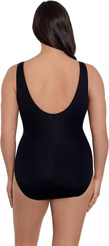 Longitude Women's Swimwear Side Shirred Bandeau Soft Cup One Piece Swimsuit in Saudi Arabia