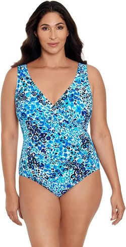 Longitude Women's Swimwear Side Shirred Bandeau Soft Cup One Piece Swimsuit in Saudi Arabia