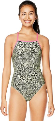 Speedo Women's Swimsuit One Piece Endurance X Back Printed in Saudi Arabia