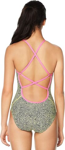 Speedo Women's Swimsuit One Piece Endurance X Back Printed in Saudi Arabia