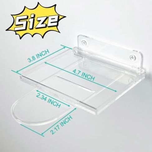 10-Pack Collapsible Acrylic Shelf, Compatible with Funko Pop Figure Collection Case (4.5" x 3.5") Or Display Case for Boxed Characters (Clear) in Saudi Arabia