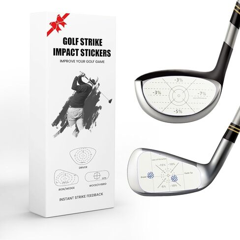 Golf Club Impact Tape Stickers Labels for Driver Woods Irons Improve Swing Accuracy with Self-Teaching Sweet Spot Analysis 125/250 Pcs, Training Aids for Swing Practice in Saudi Arabia