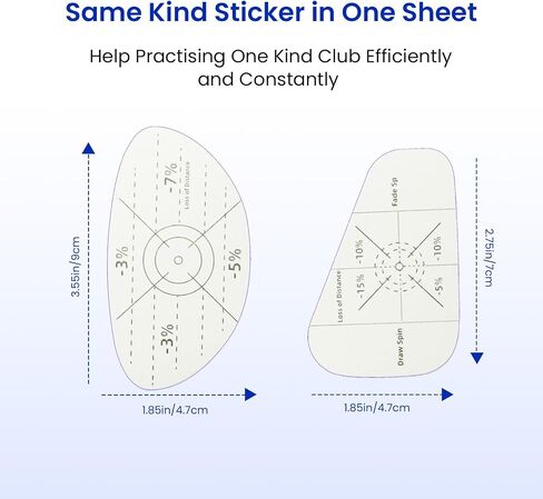 Golf Club Impact Tape Stickers Labels for Driver Woods Irons Improve Swing Accuracy with Self-Teaching Sweet Spot Analysis 125/250 Pcs, Training Aids for Swing Practice in Saudi Arabia