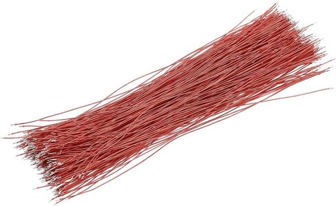MECCANIXITY 500Pcs Hookup Wire Jumper Wires Pickup Cable 20cm(8 Inch) Long Double Head Tin Plating for Electrical Guitar Wiring Headphone Wires,Red in Saudi Arabia