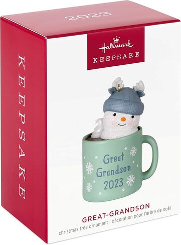 Hallmark Keepsake Christmas Ornament 2024, Granddaughter Snowboarding Snowman 2024, Family Gifts in Saudi Arabia